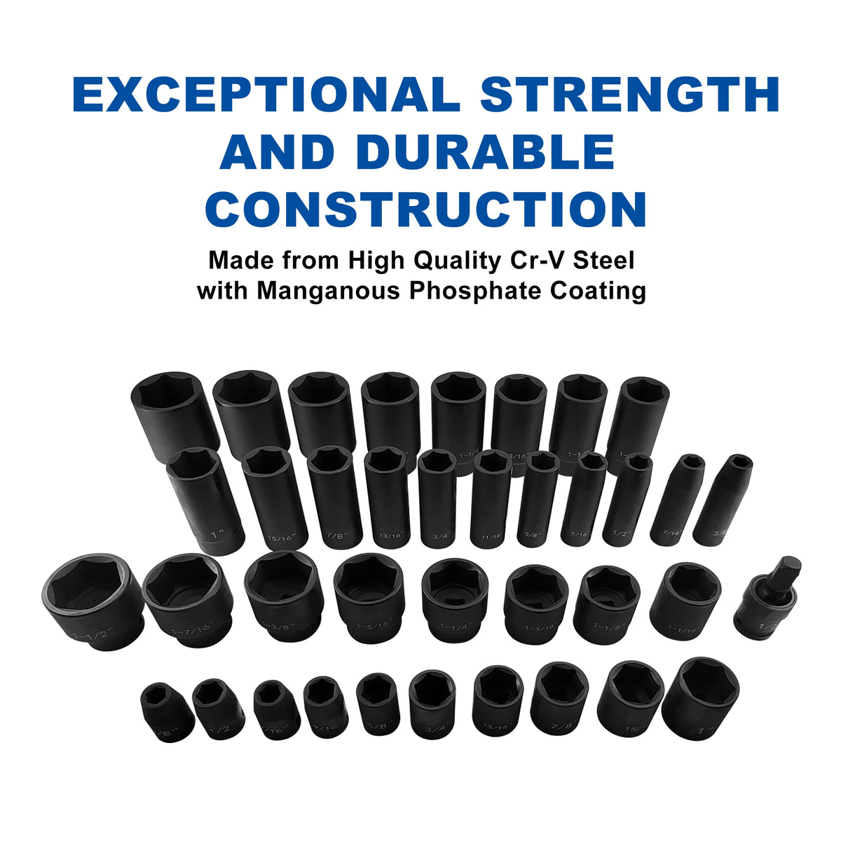 1/2-Inch Drive Impact Socket Set