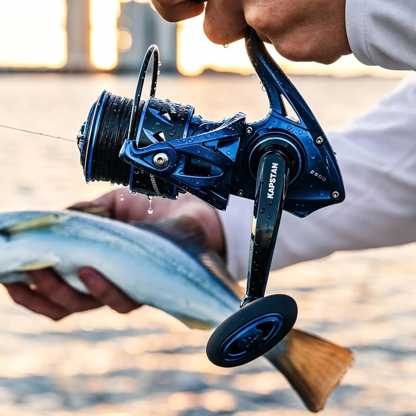 Spinning Fishing Reel, Up to 55Lbs Max Drag,
