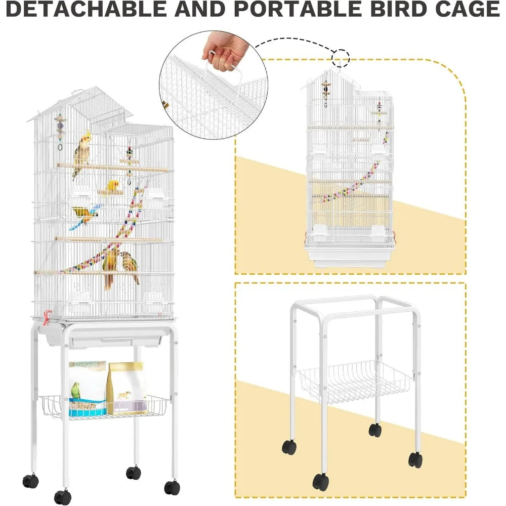 62-inch Metal Bird Cage