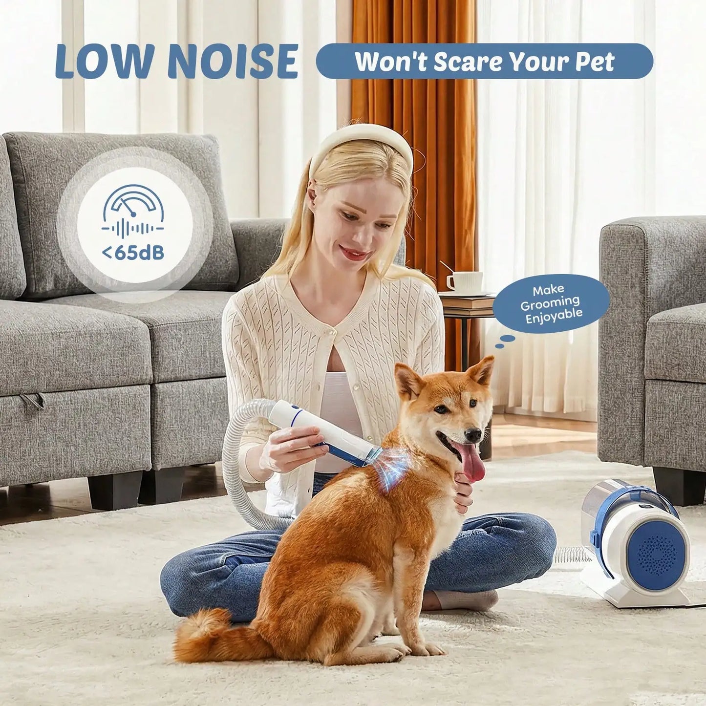 Pet Grooming Vacuum Kit