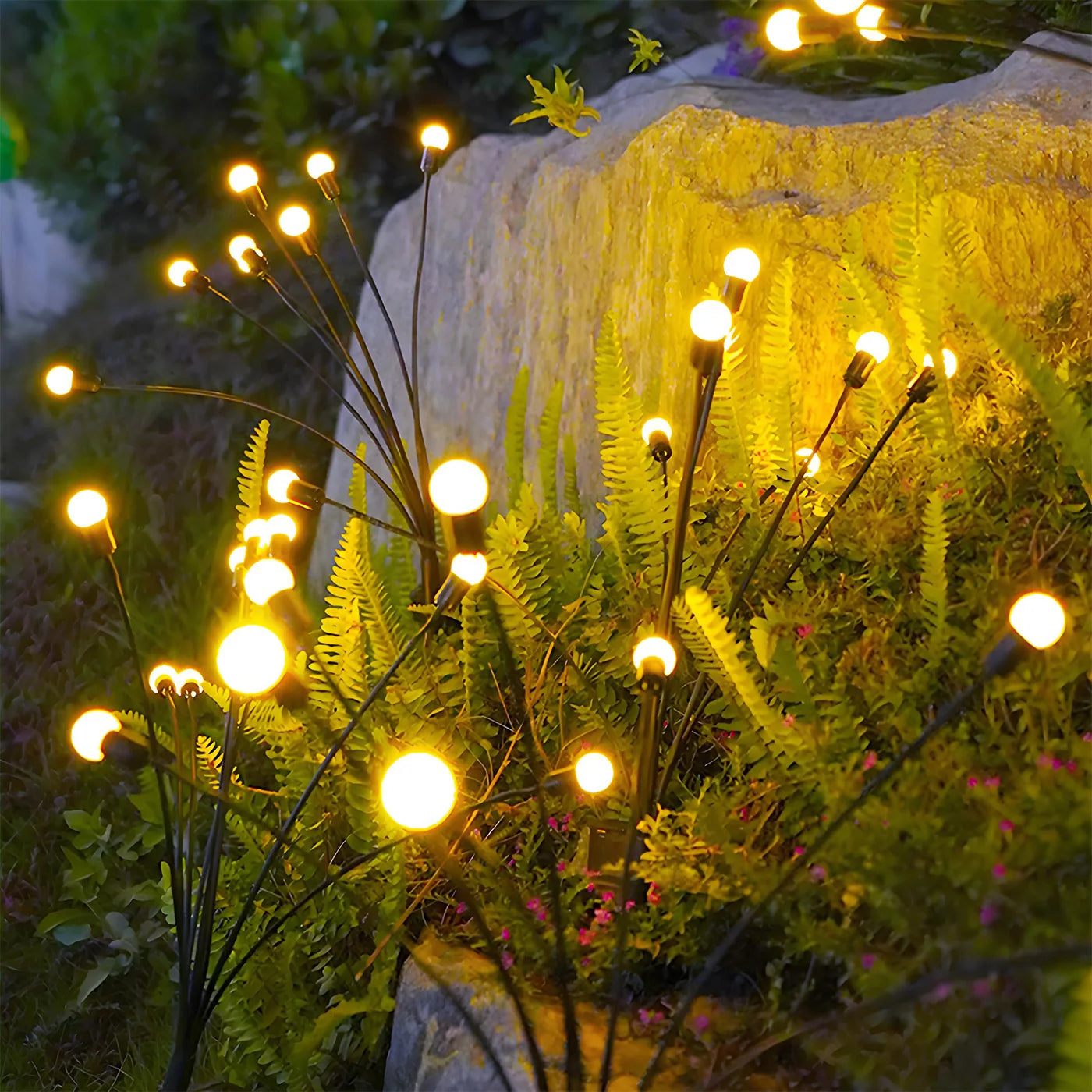 8-Head Solar Firefly Lights LED