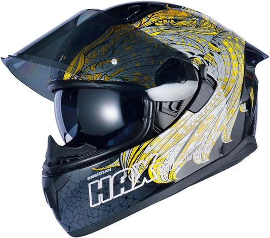 Full Face Dual Visor Adult Motorcycle Helmet