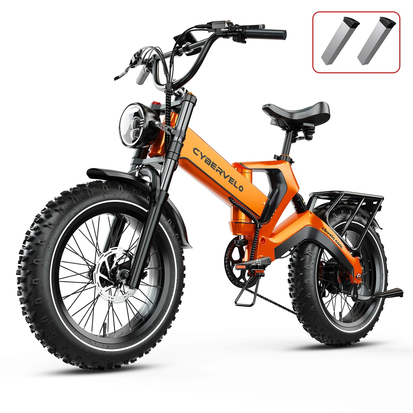 20” Fat Tire 2000W Peak Motor ,48V Removable Battery E Bicycle
