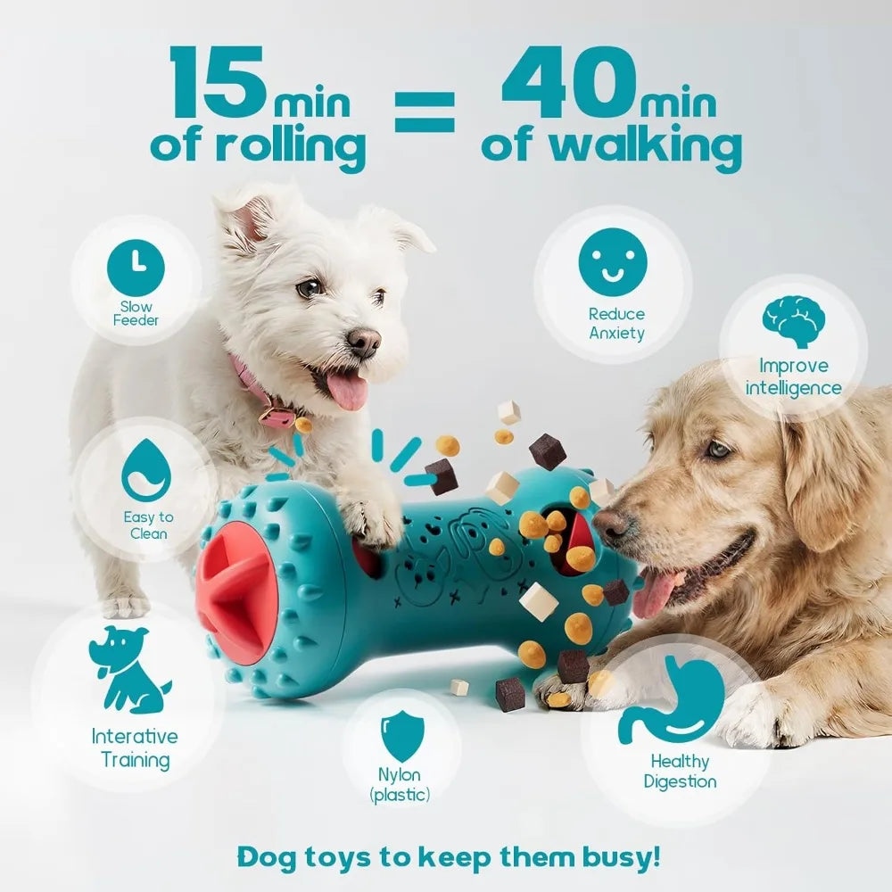 Interactive Dog Treat Dispensing Toy