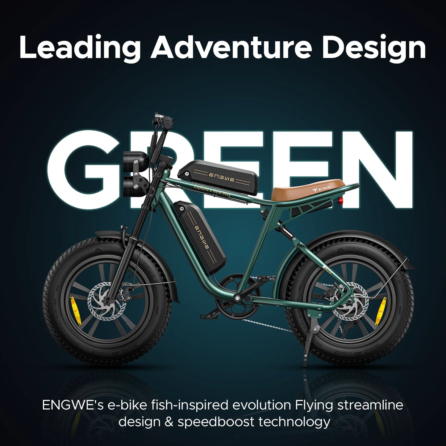 750W Electric Bike, Dual 48V 13Ah Batteries