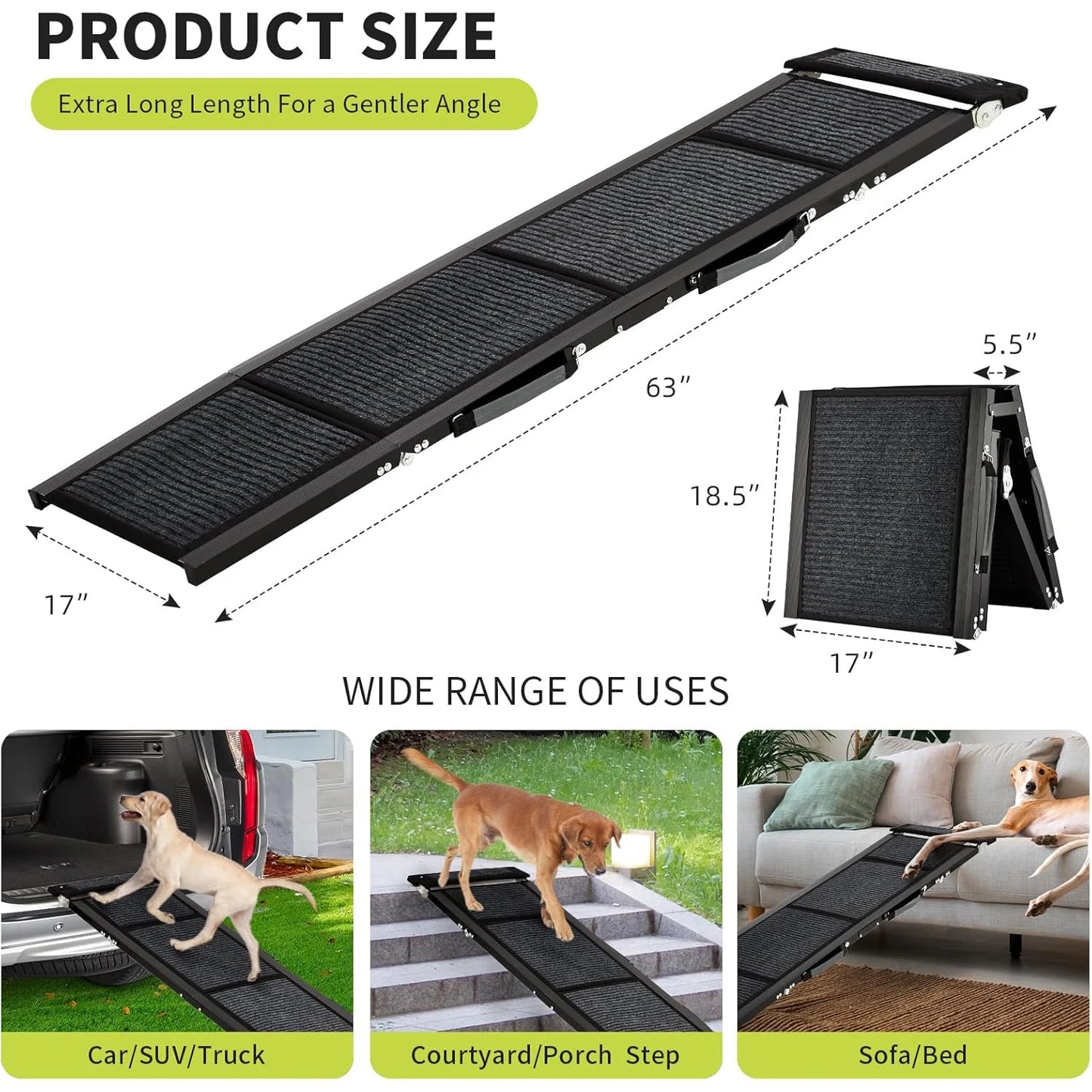 Car Dog Ramp Up to 250 LBS
