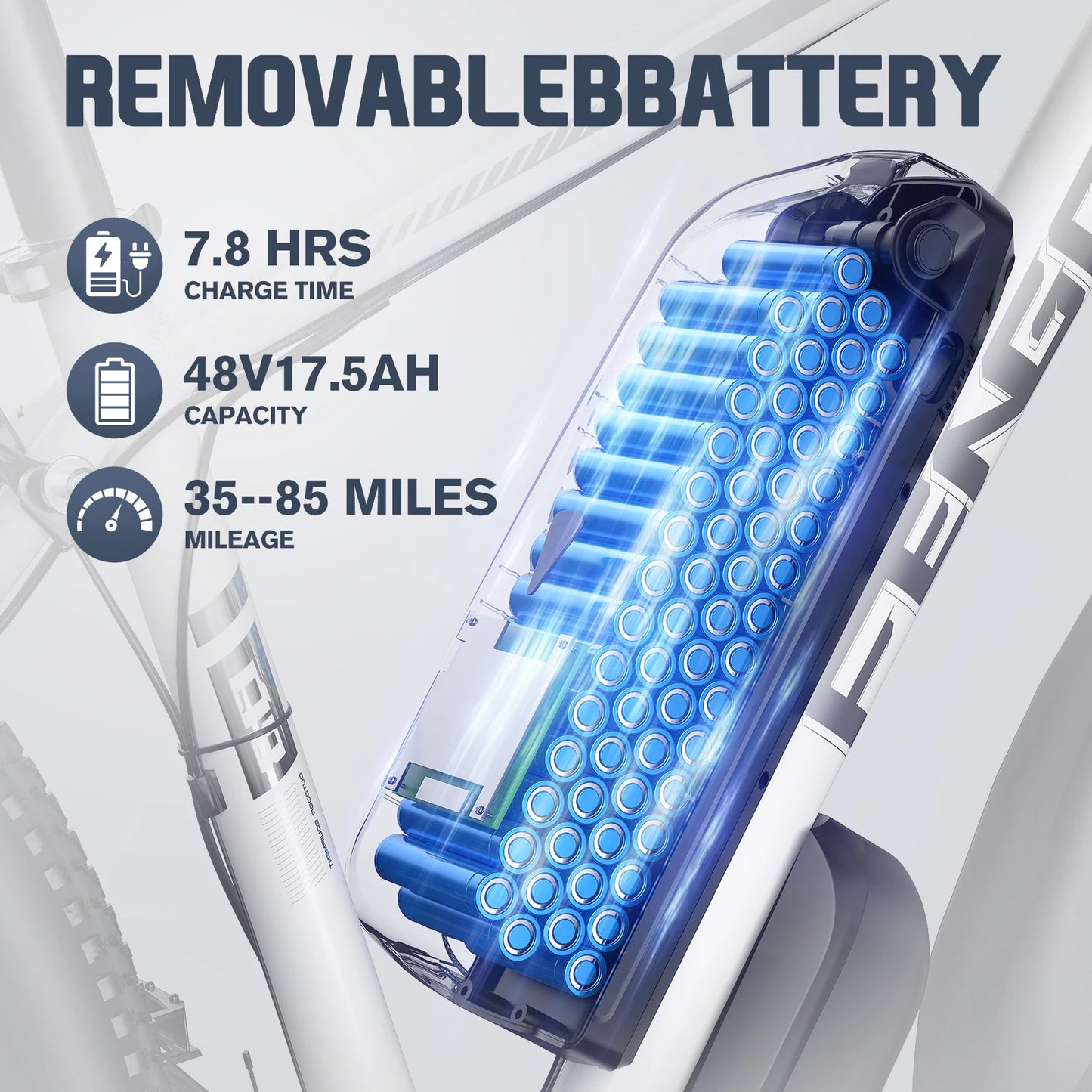 2000W Dual Motor Electric Bicycle 80 Mile Range 32MPH