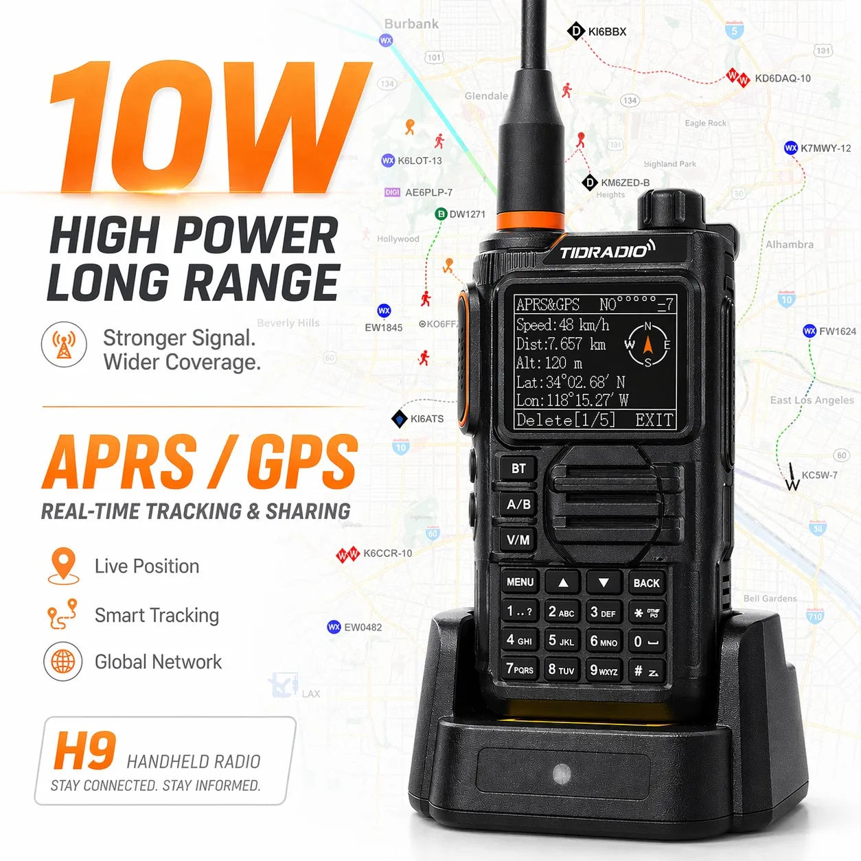 10W GPS APRS Radio Walkie Talkie
