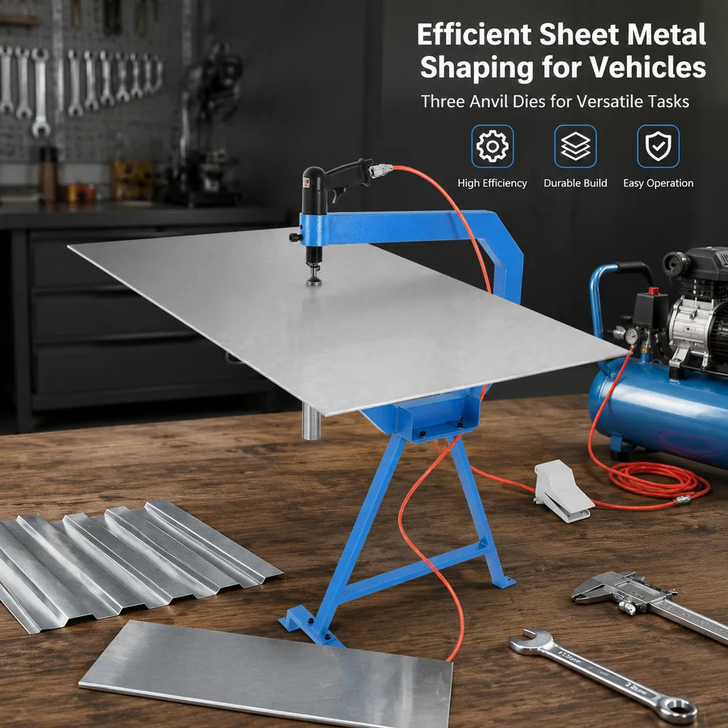 Pneumatic Planishing Hammer with Foot Pedal & Stand