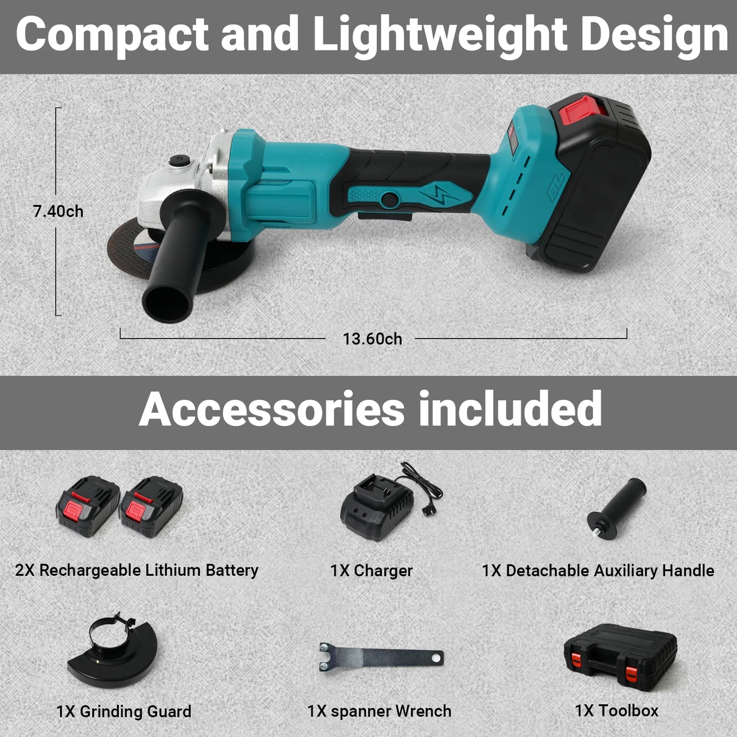 Cordless Angle Grinder Kit