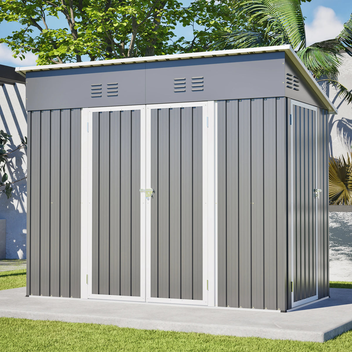 4x8 FT Metal Storage Shed