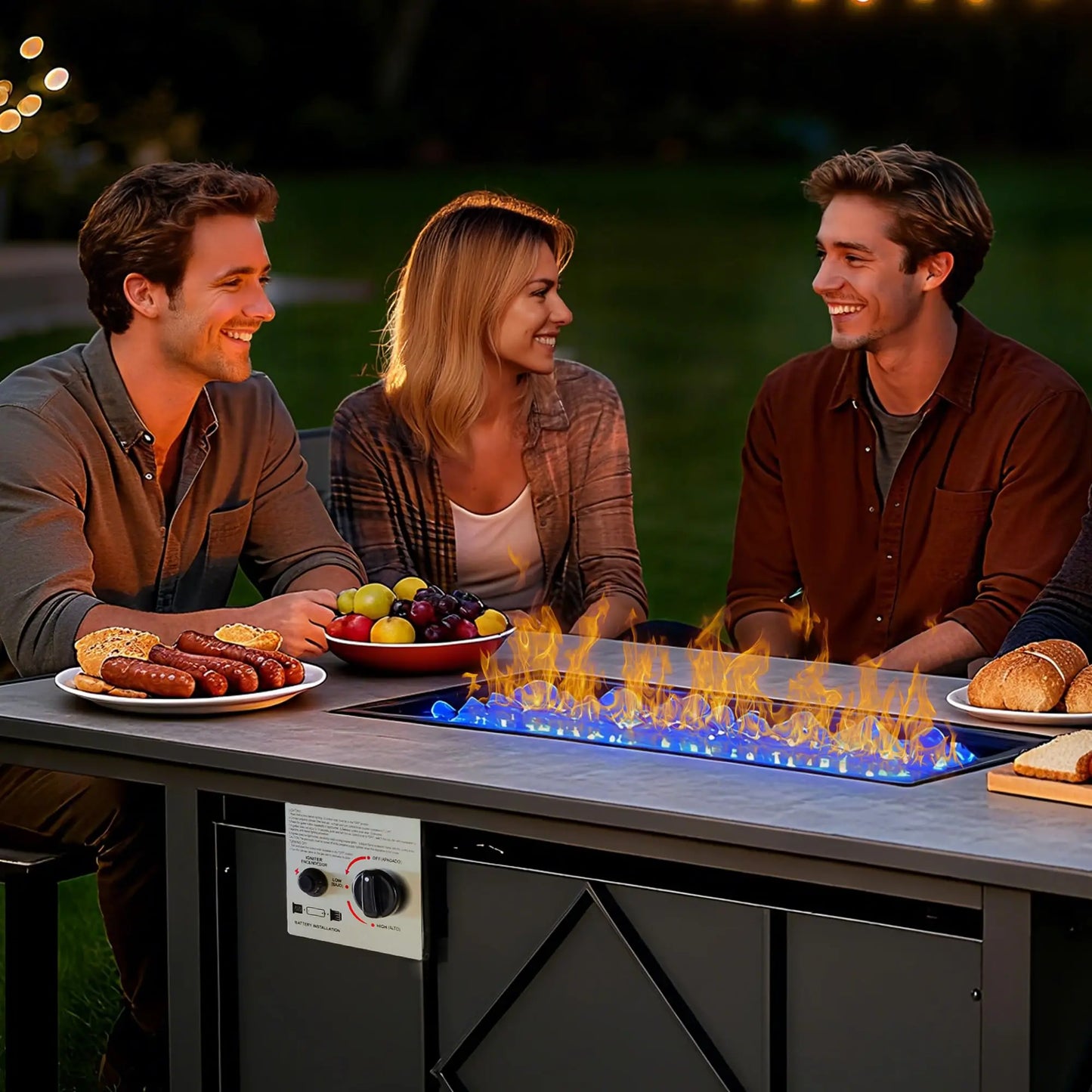 43 Inch Outdoor Propane Fire Pit