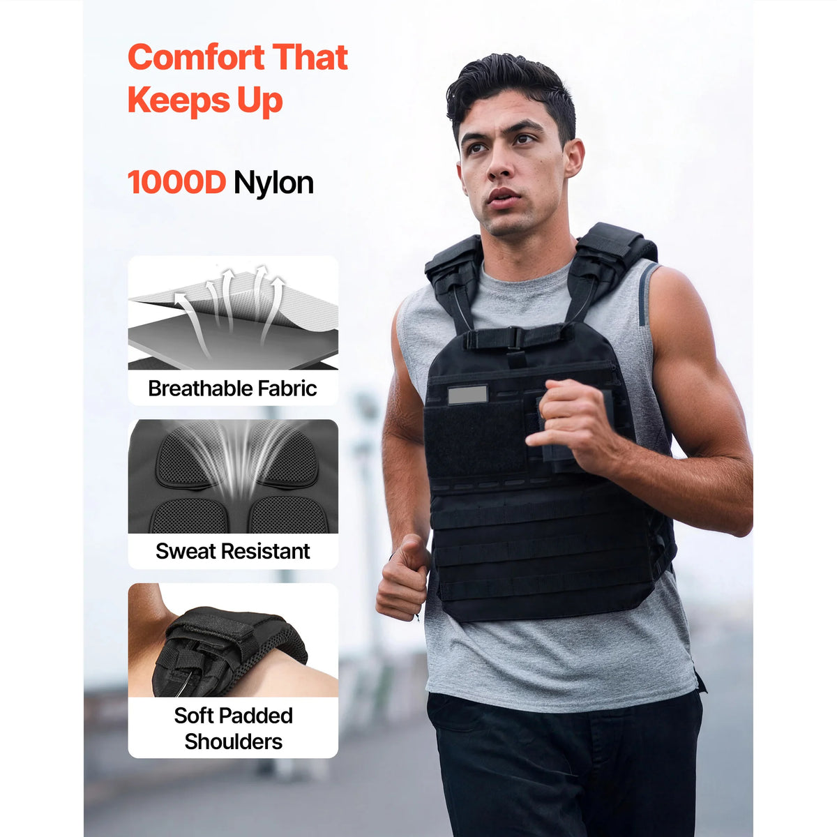 Weighted Vest with Shoulder Pad