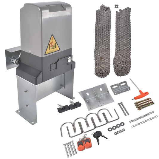 1800lbs Automatic Sliding Gate Opener Operator Kit Electric with 2 Remotes
