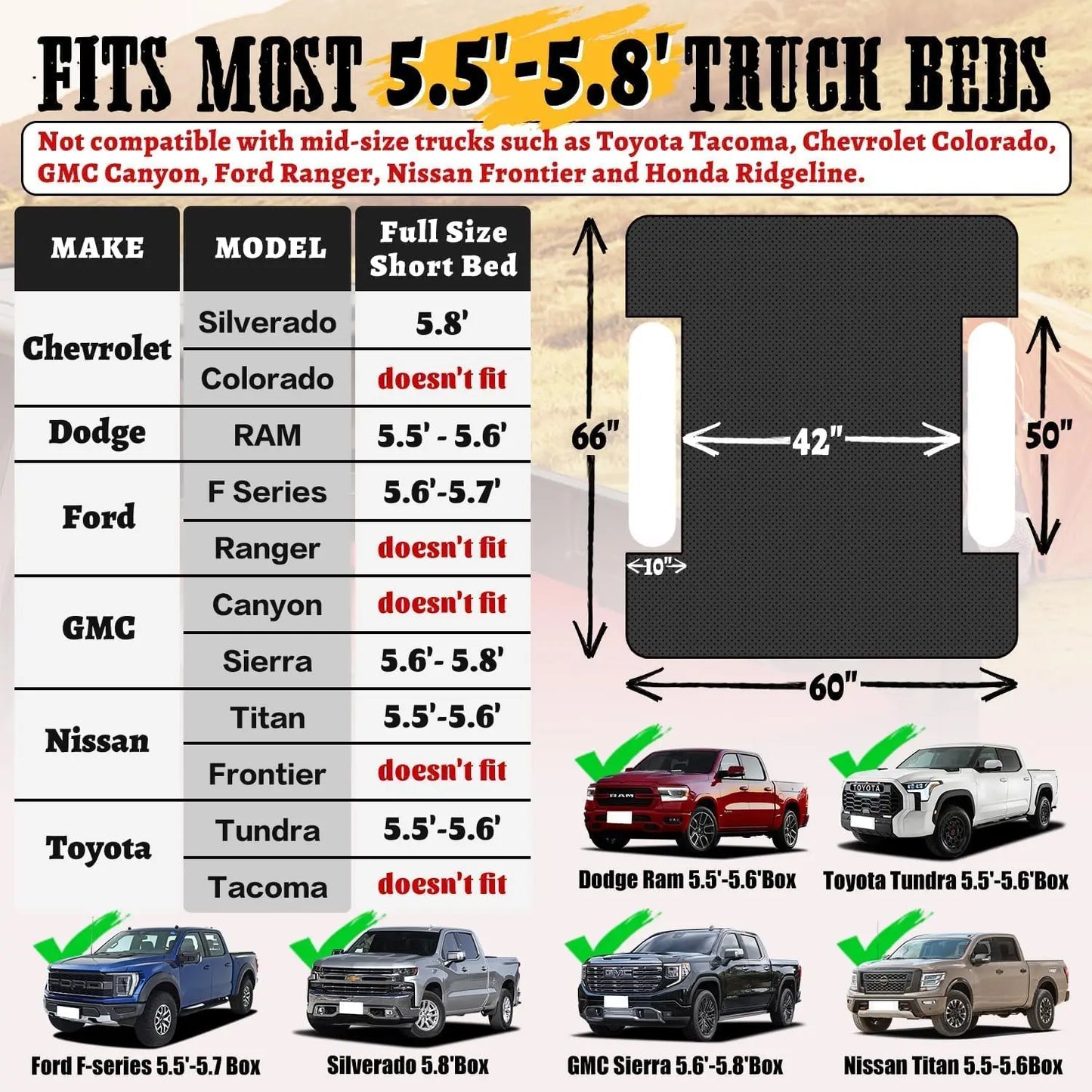 Full-Size Truck Air Mattress