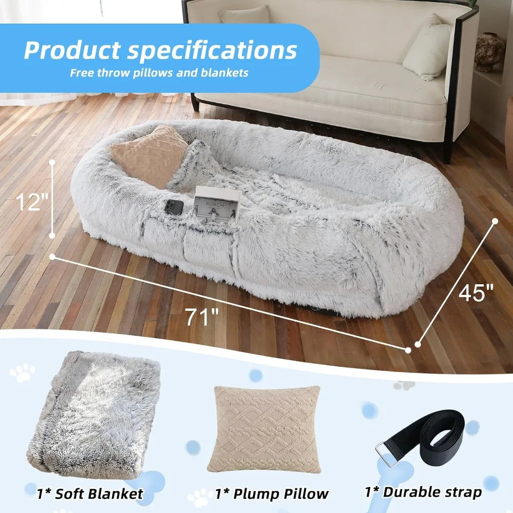 71"x45"x12" Human Dog Bed