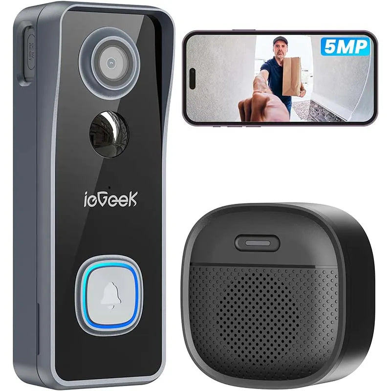 5MP wireless doorbell camera