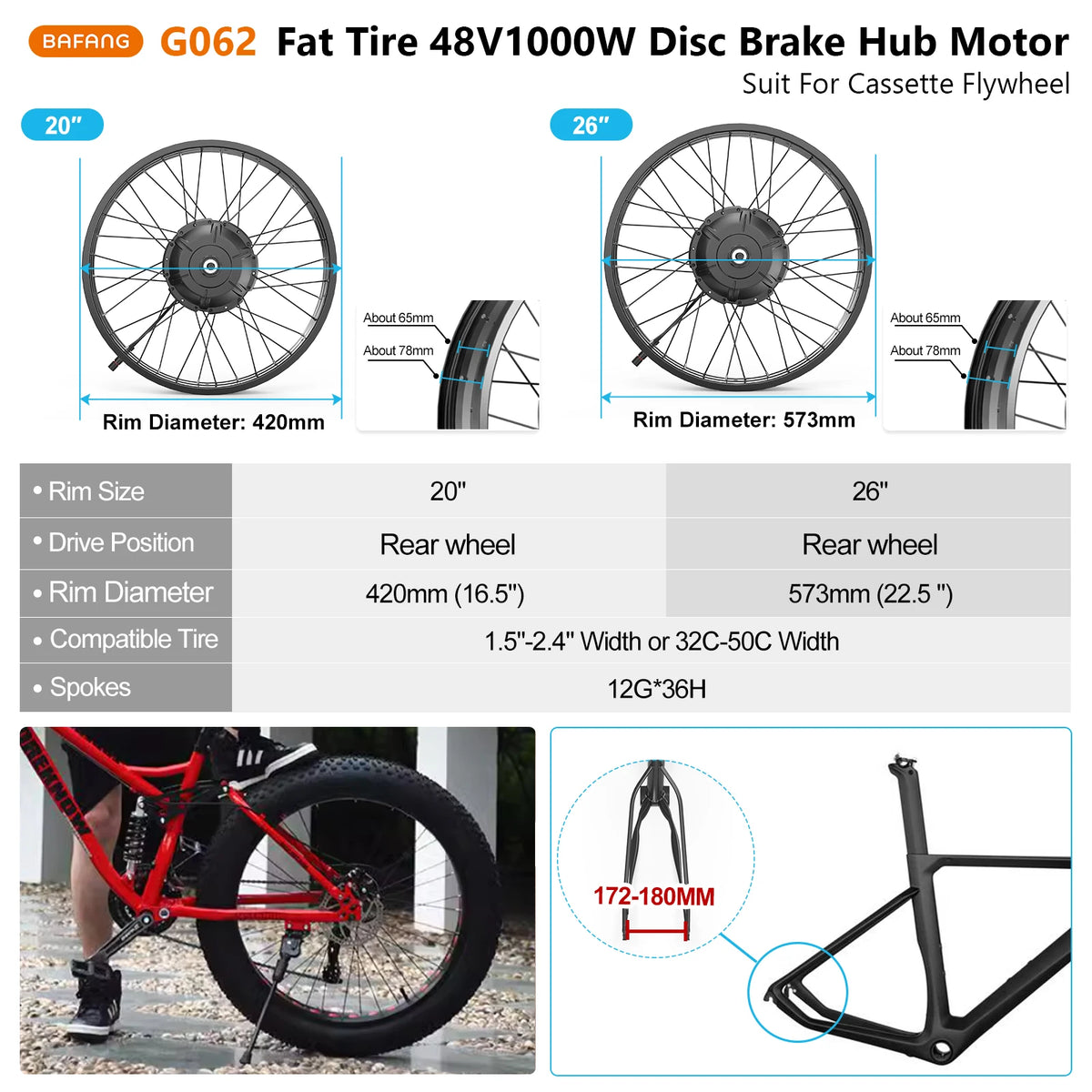 Wheel Hub Drive 26 Inch