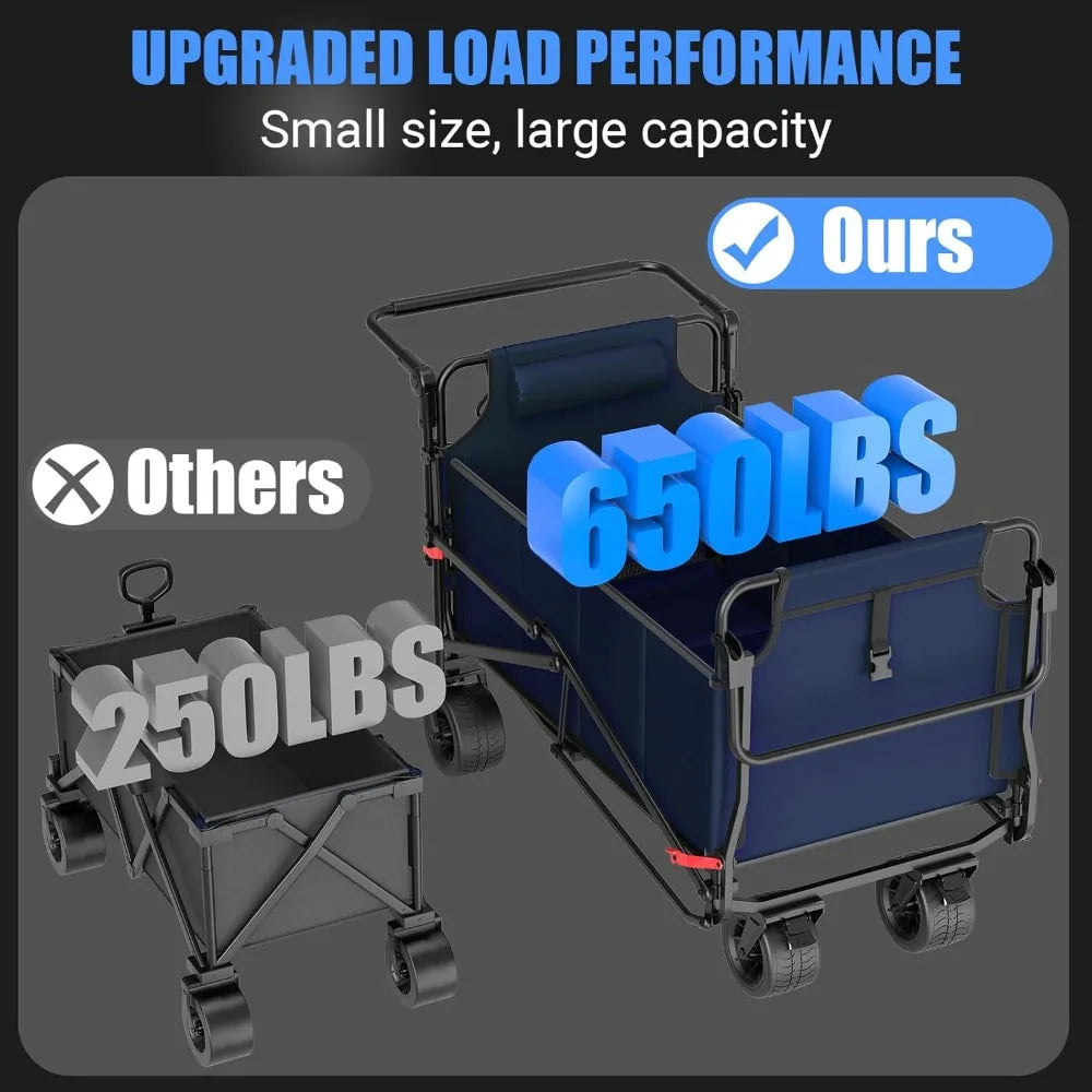 Folding Wagon/Beach Chair,650LBS