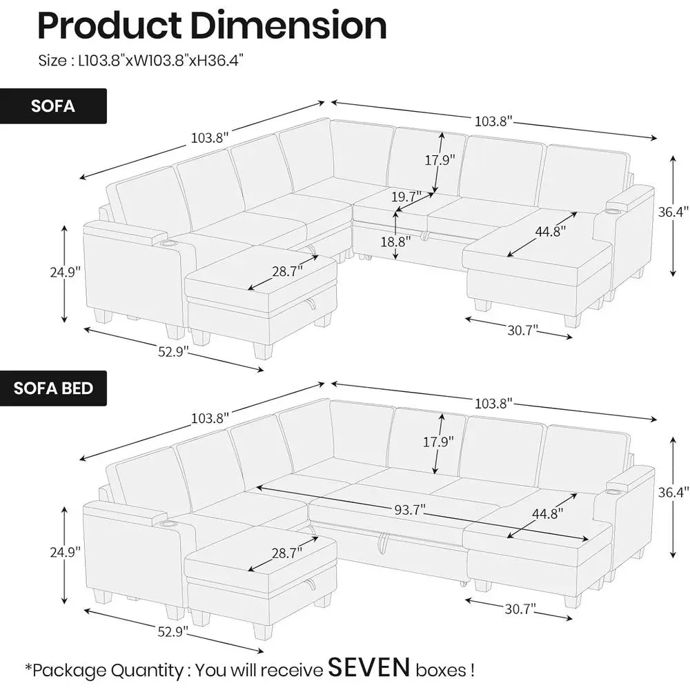 Pull Out Sofa Bed Modular