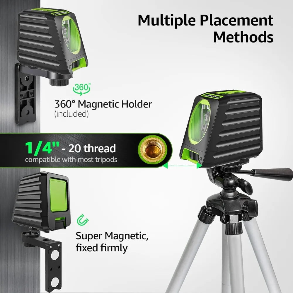 Self-Leveling Cross Line Laser Level, 150Ft, 360°