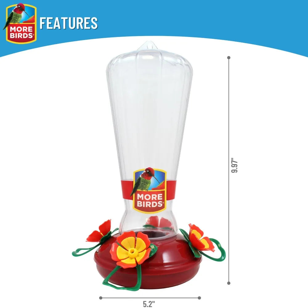 Clear Plastic Hummingbird Feeder