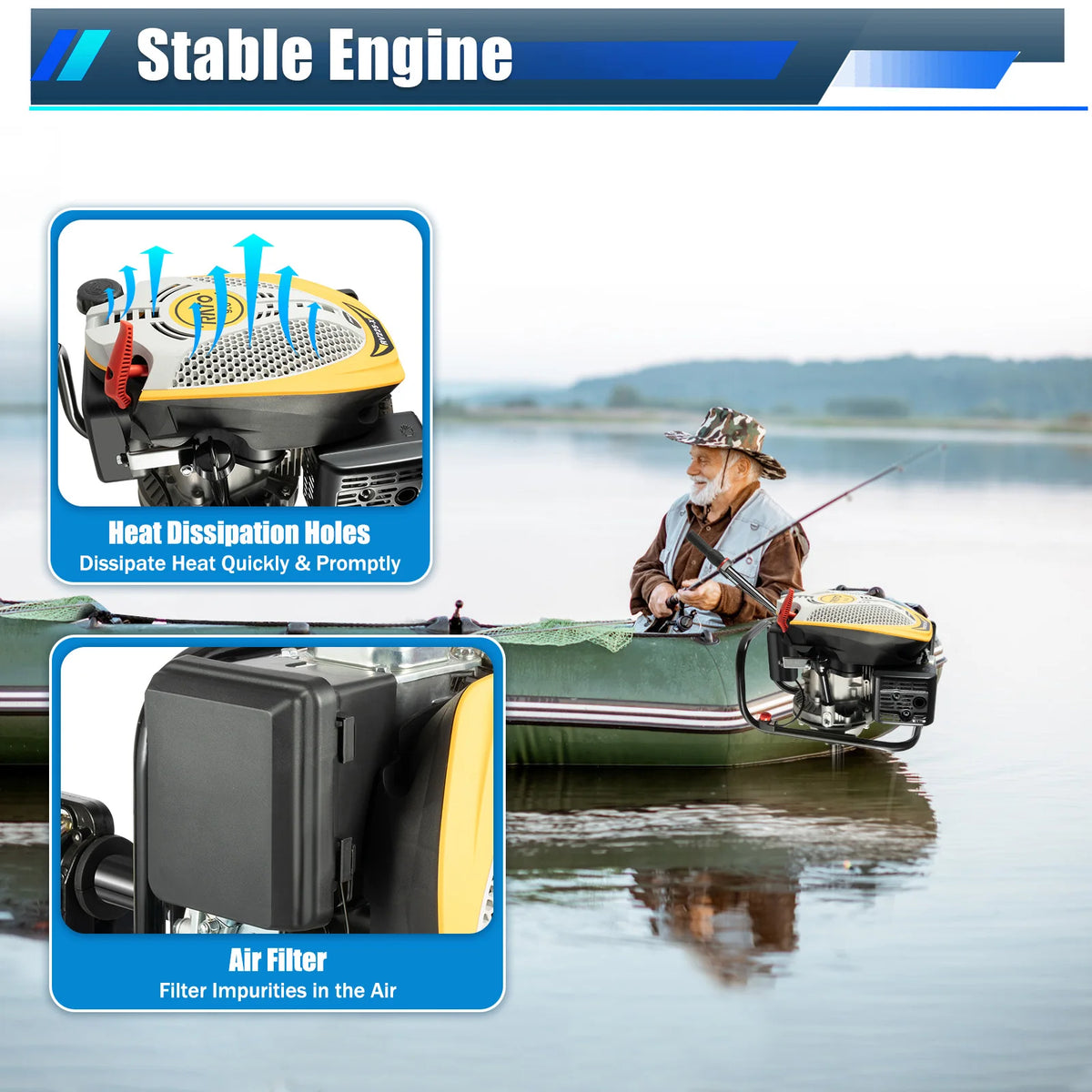 9HP Air-Cooled Hand-Start  Outboard Motor