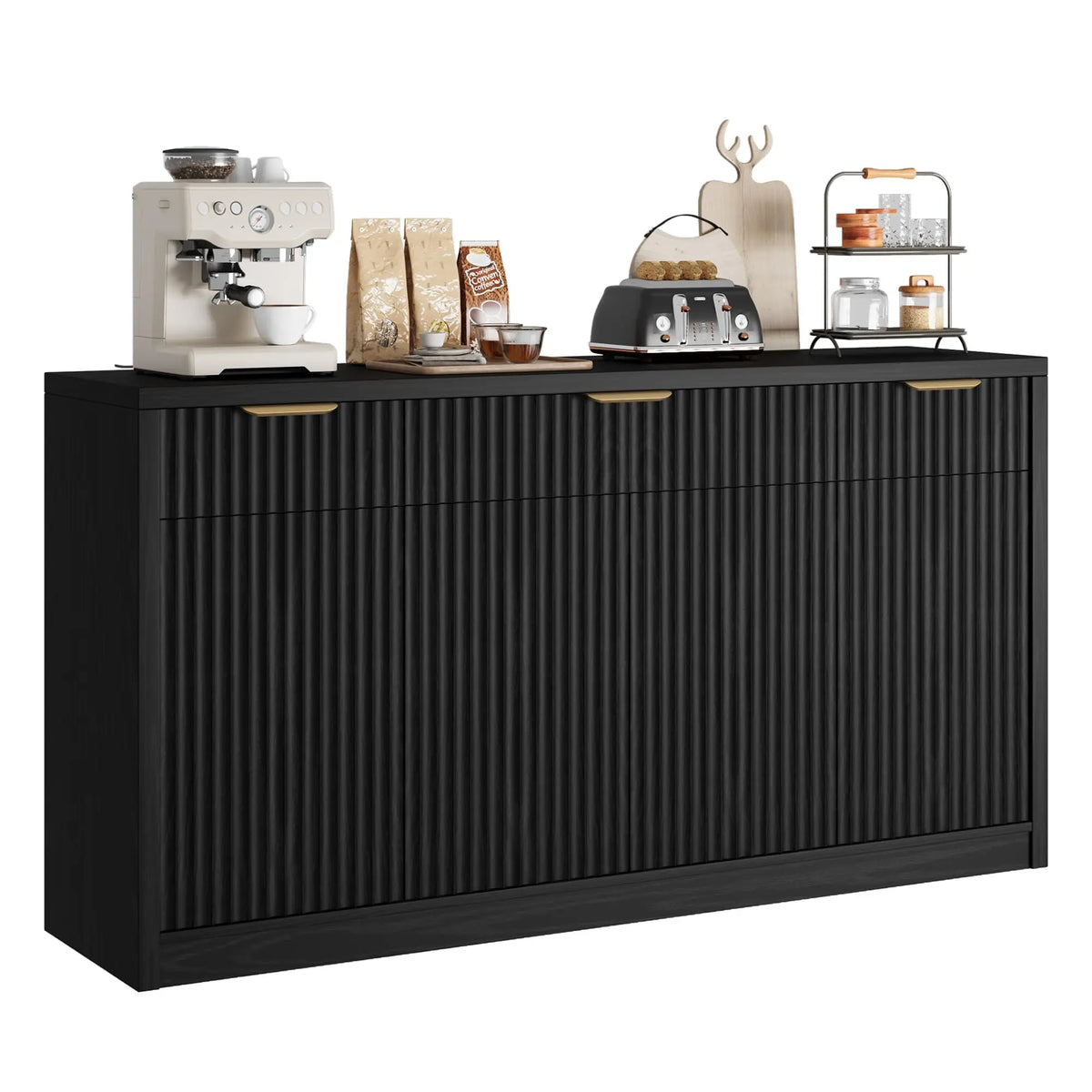 Fluted Buffet Sideboard Cabinet