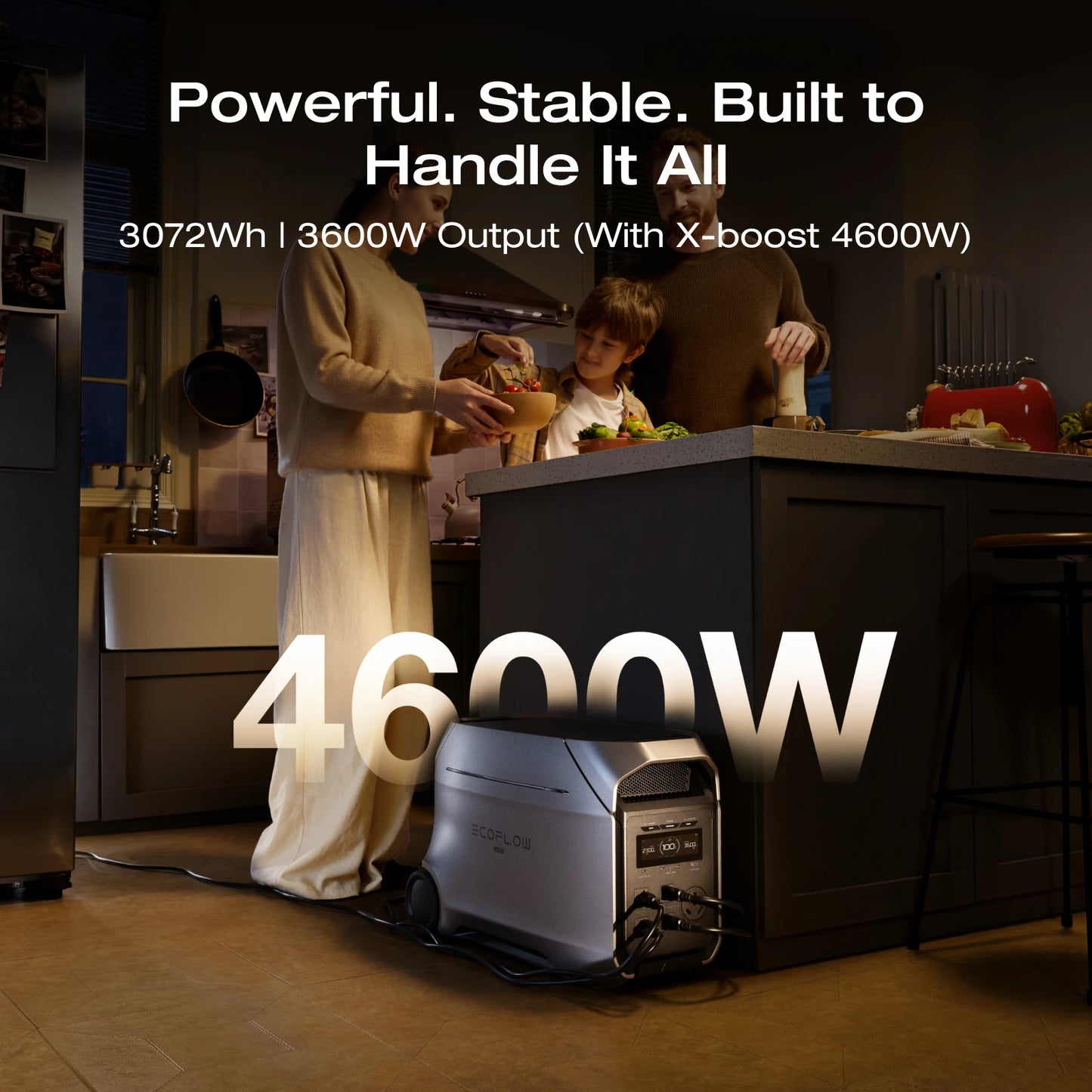 Portable Power Station, 3600W Output
