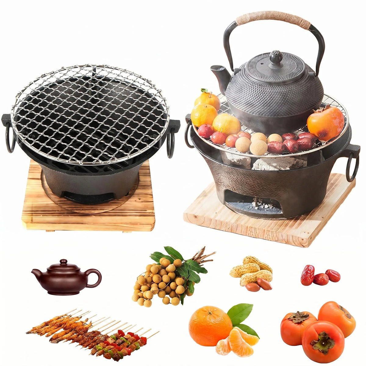 Cast Iron Round Grill