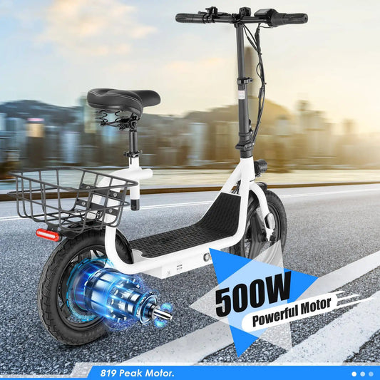 Electric Scooter 500W Motor with Seat