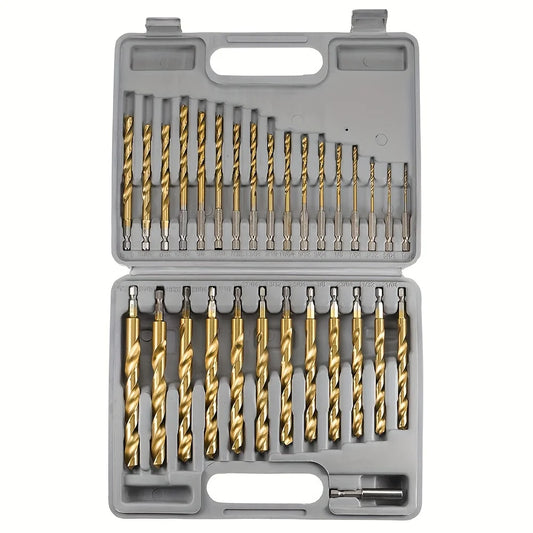Titanium Impact Drill Bit Set -30 Pcs