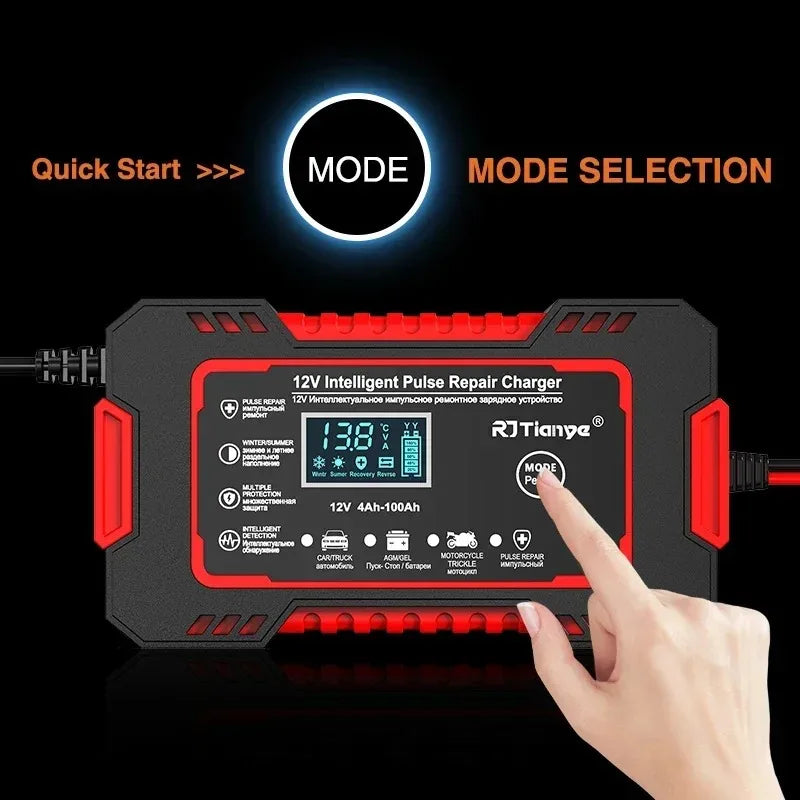Pulse Repair Smart Car Battery Charger