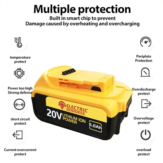 20V Lithium Ion Battery for Dewalt