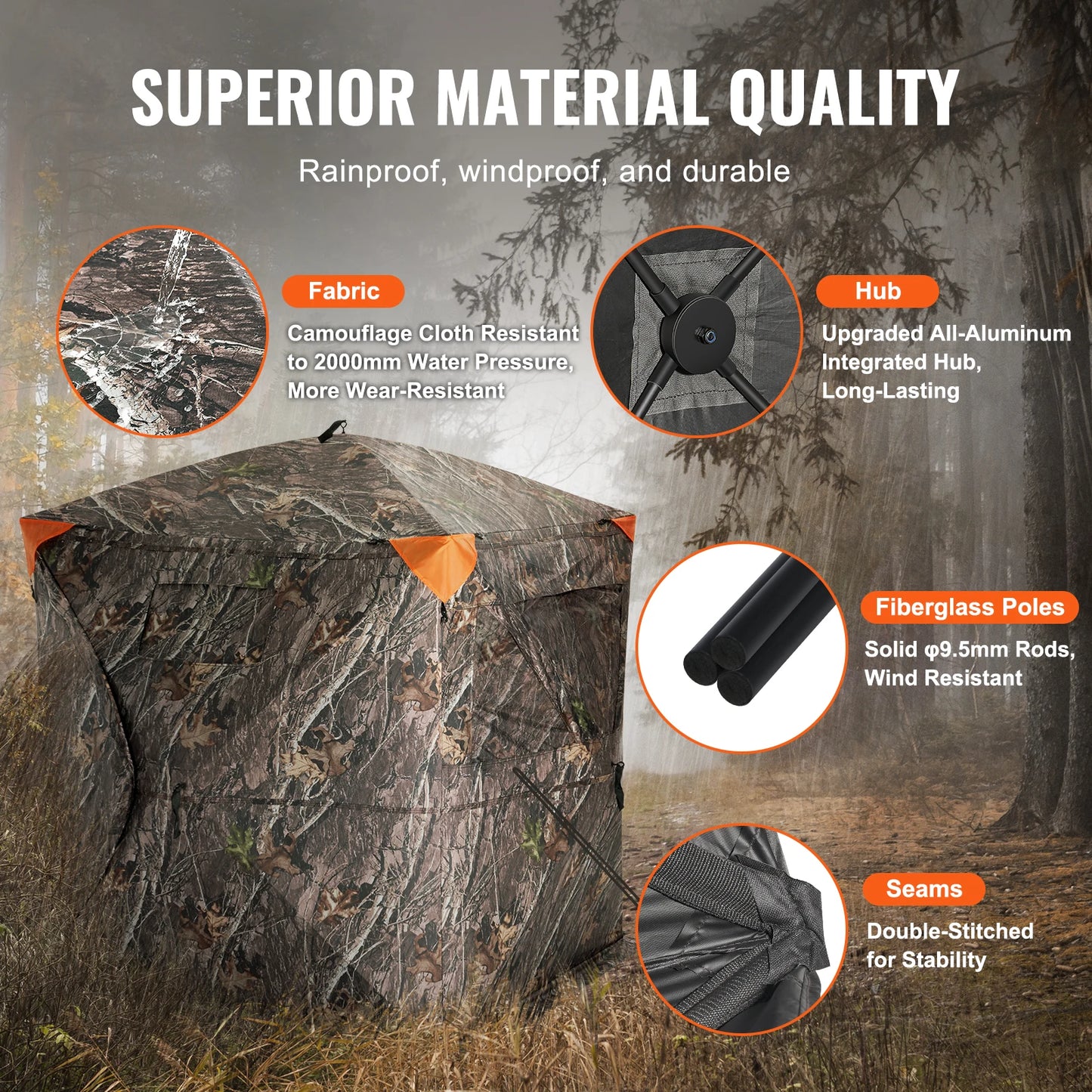 Hunting Blind, 270° See Through , 2-3 Person
