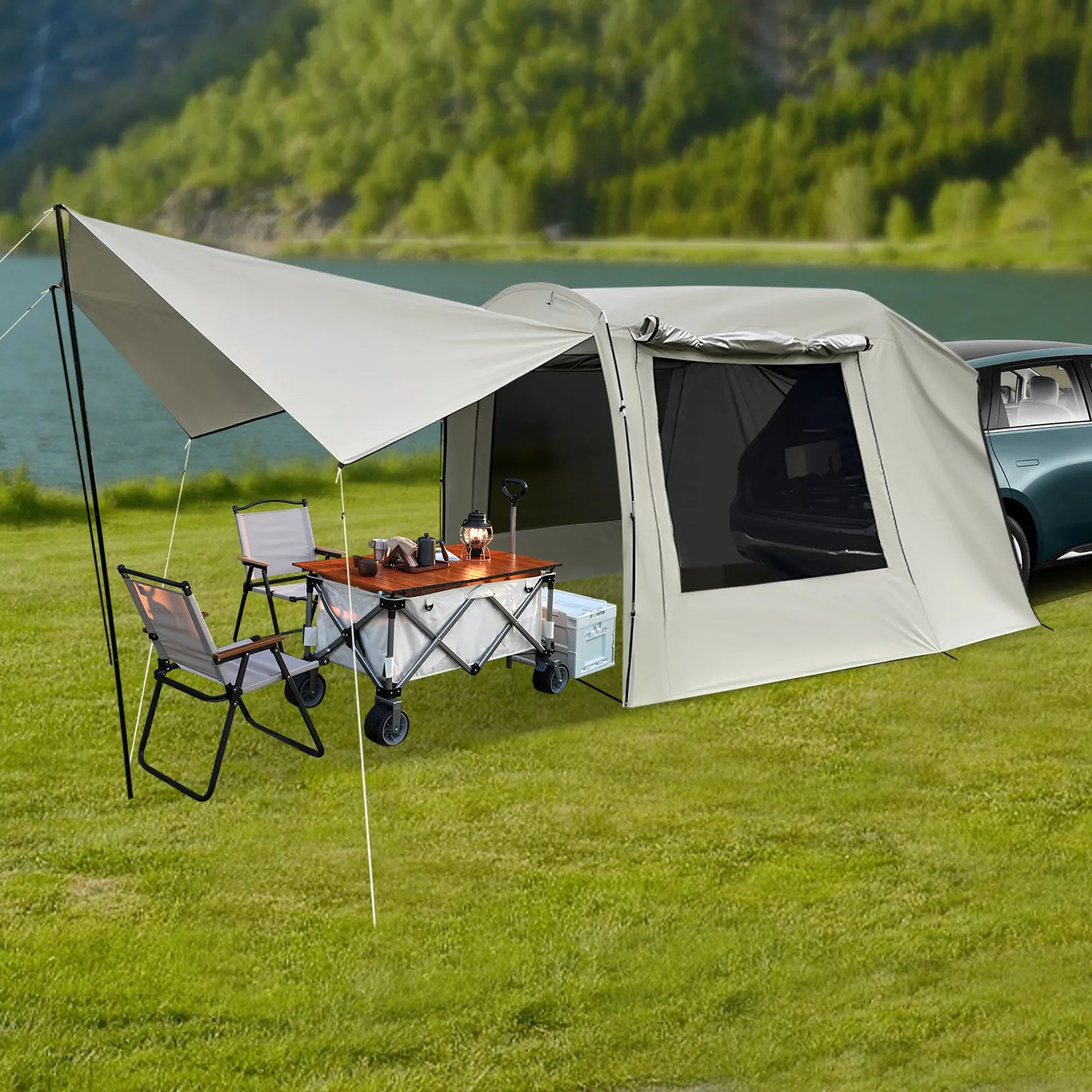 Car Camping Tent SUV Tailgate Awning