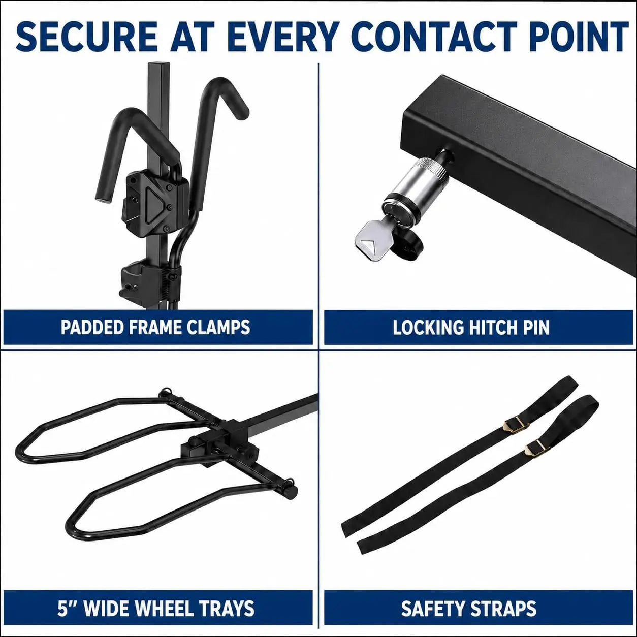 2 Bike Hitch Mount Bike Rack