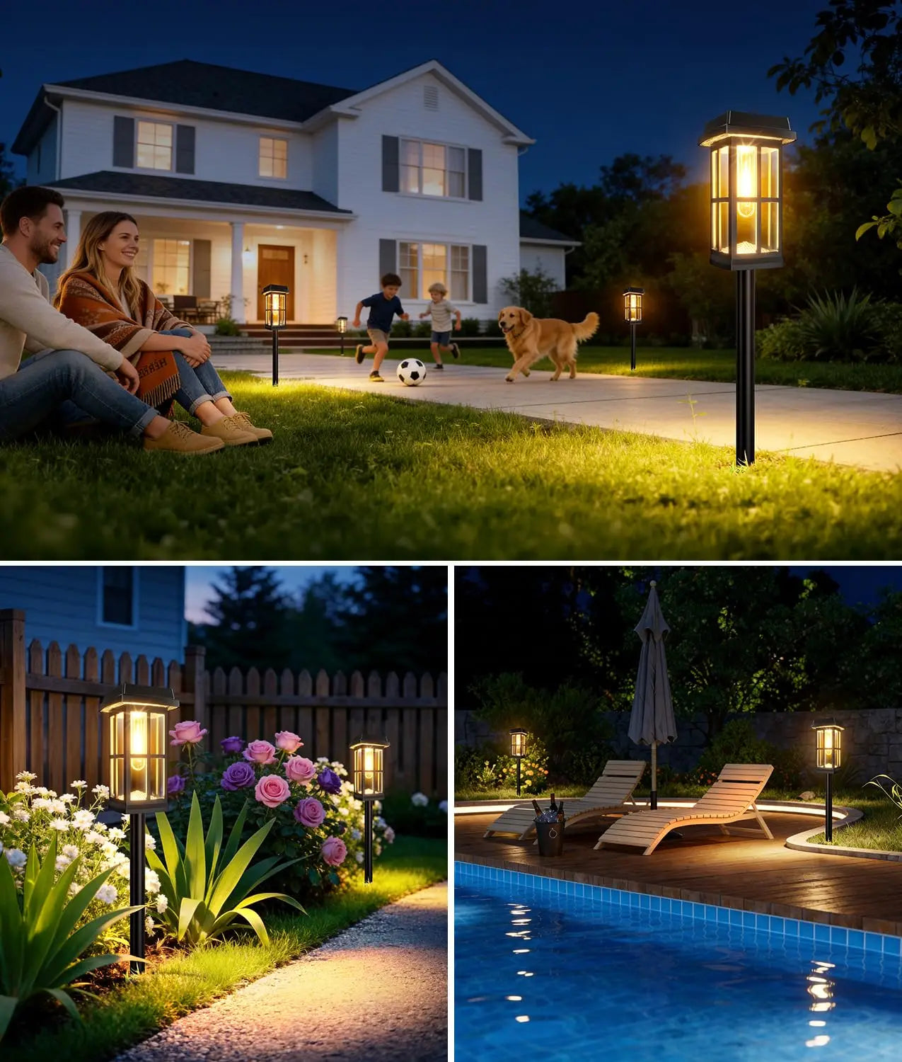 Solar Powered Pathway Lights