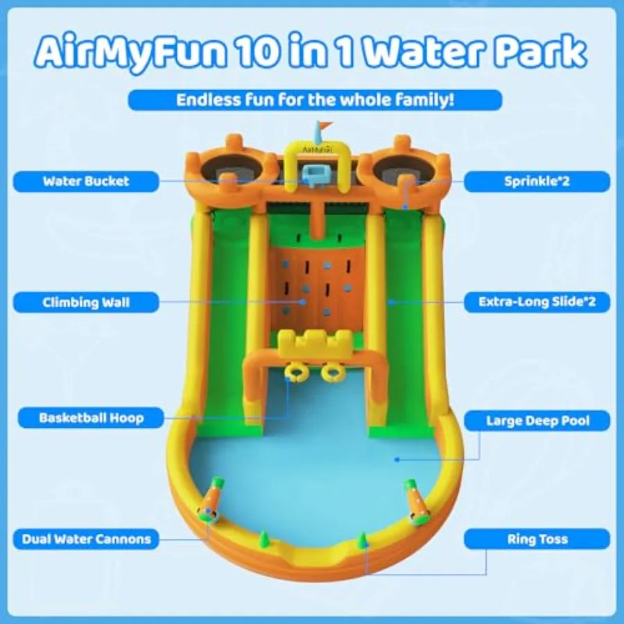 Inflatable Water Slide for Backyard