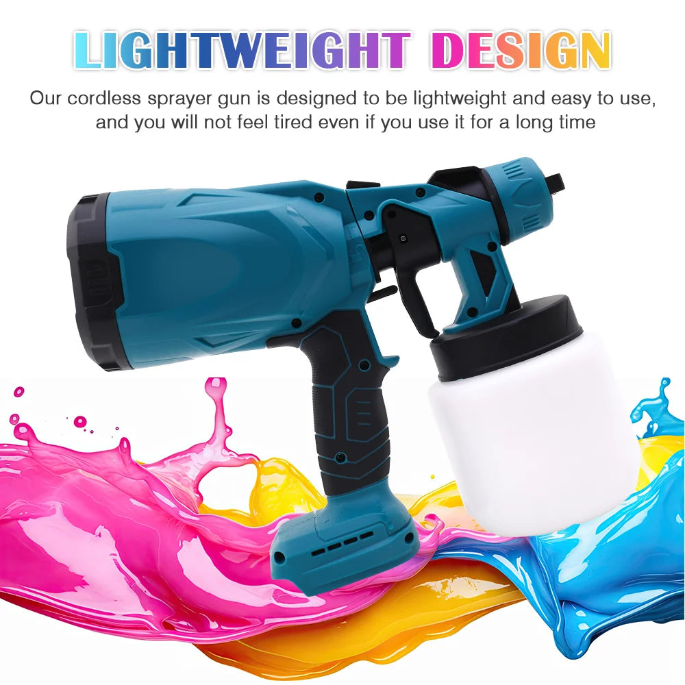 HVLP Paint Sprayer Cordless w/21V Battery