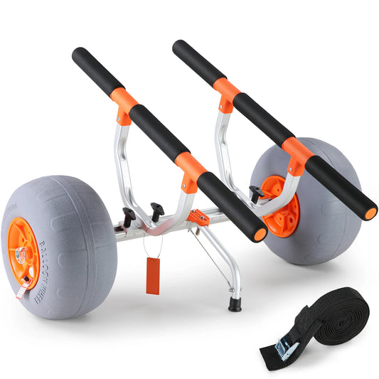 350lbs Kayak / Canoe Trolley Cart with 12'' Tires