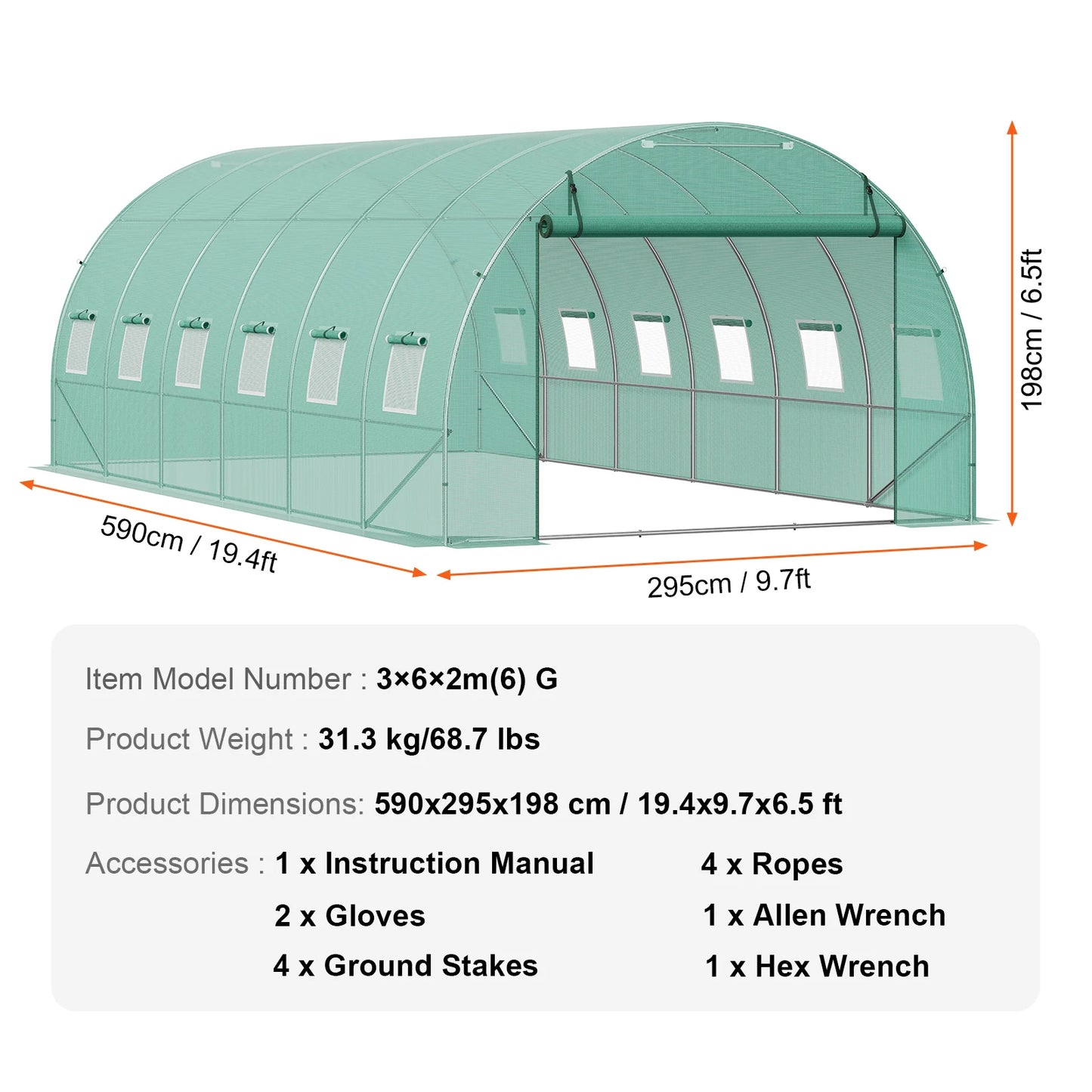 Walk-in Tunnel Greenhouse