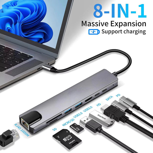 8 in 1 USB C Hub