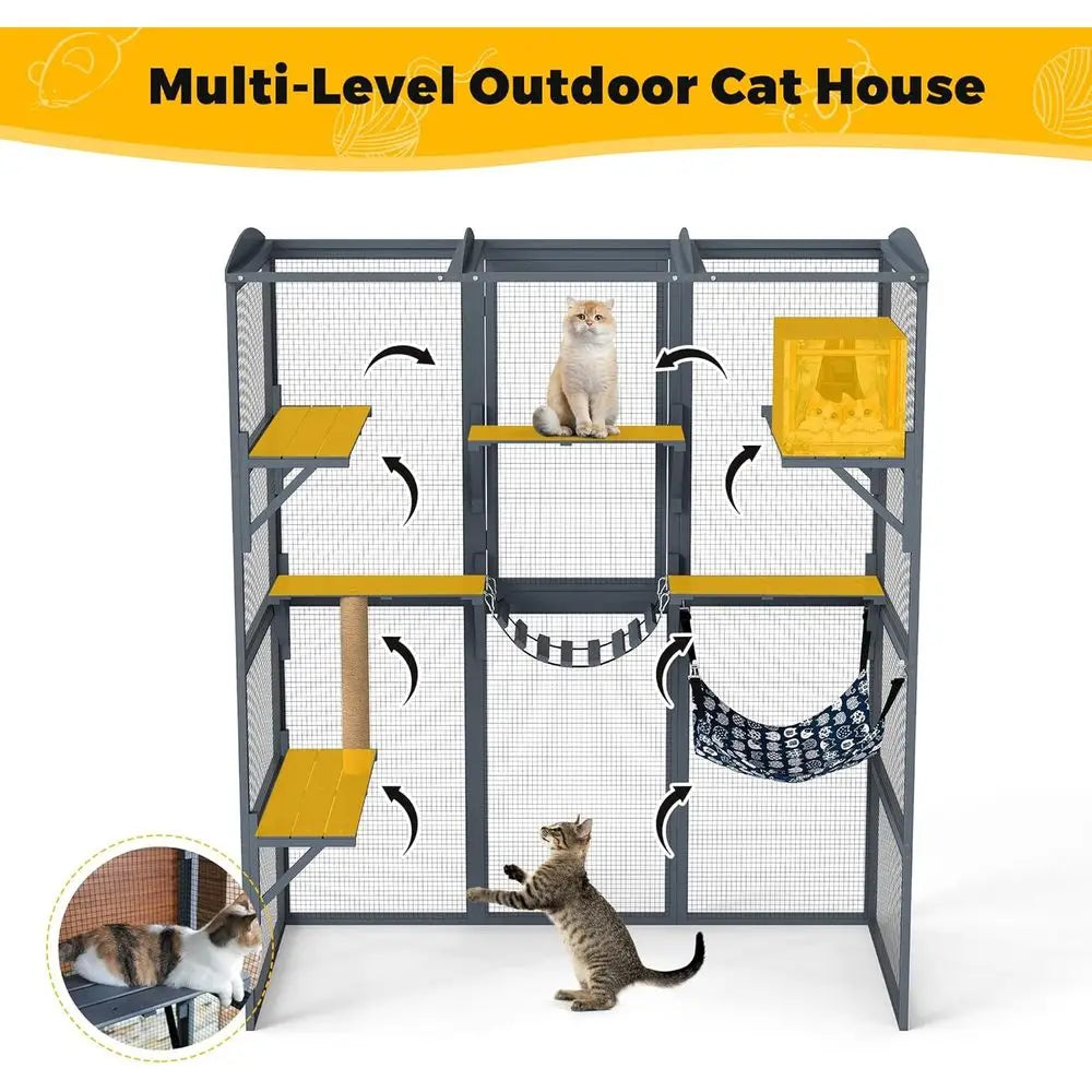 Large Wood Cat Enclosure