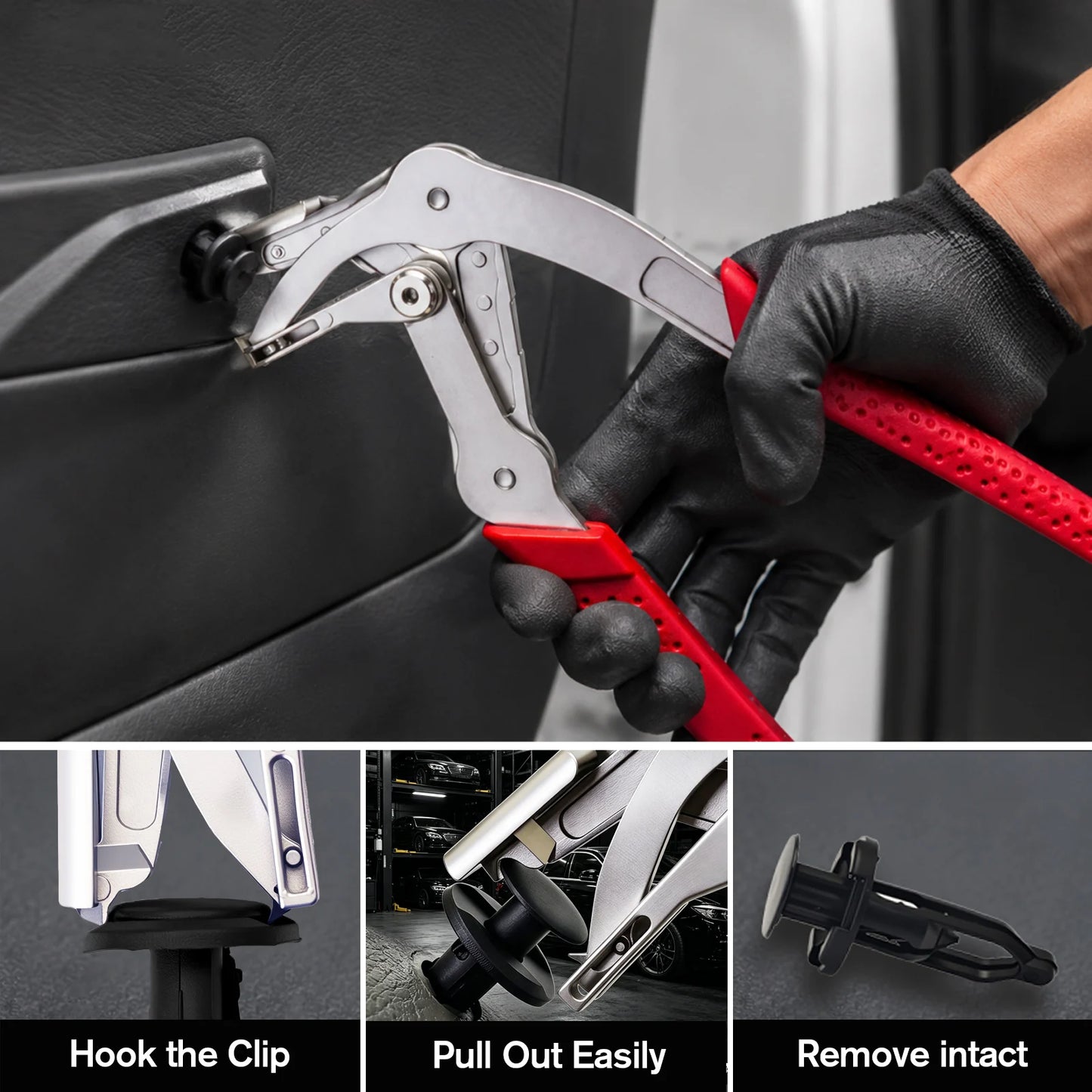 Car Clip Pliers with 40PCS Auto Fastener Clips