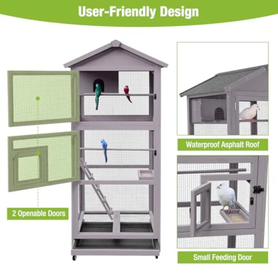 Large Aviary on Wheels