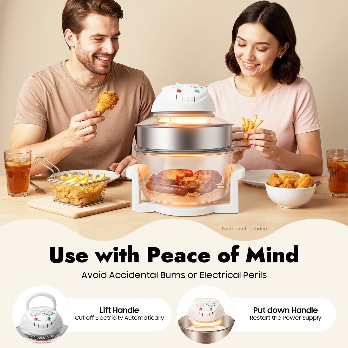 110V 17.96Qt Visual Air Fryer