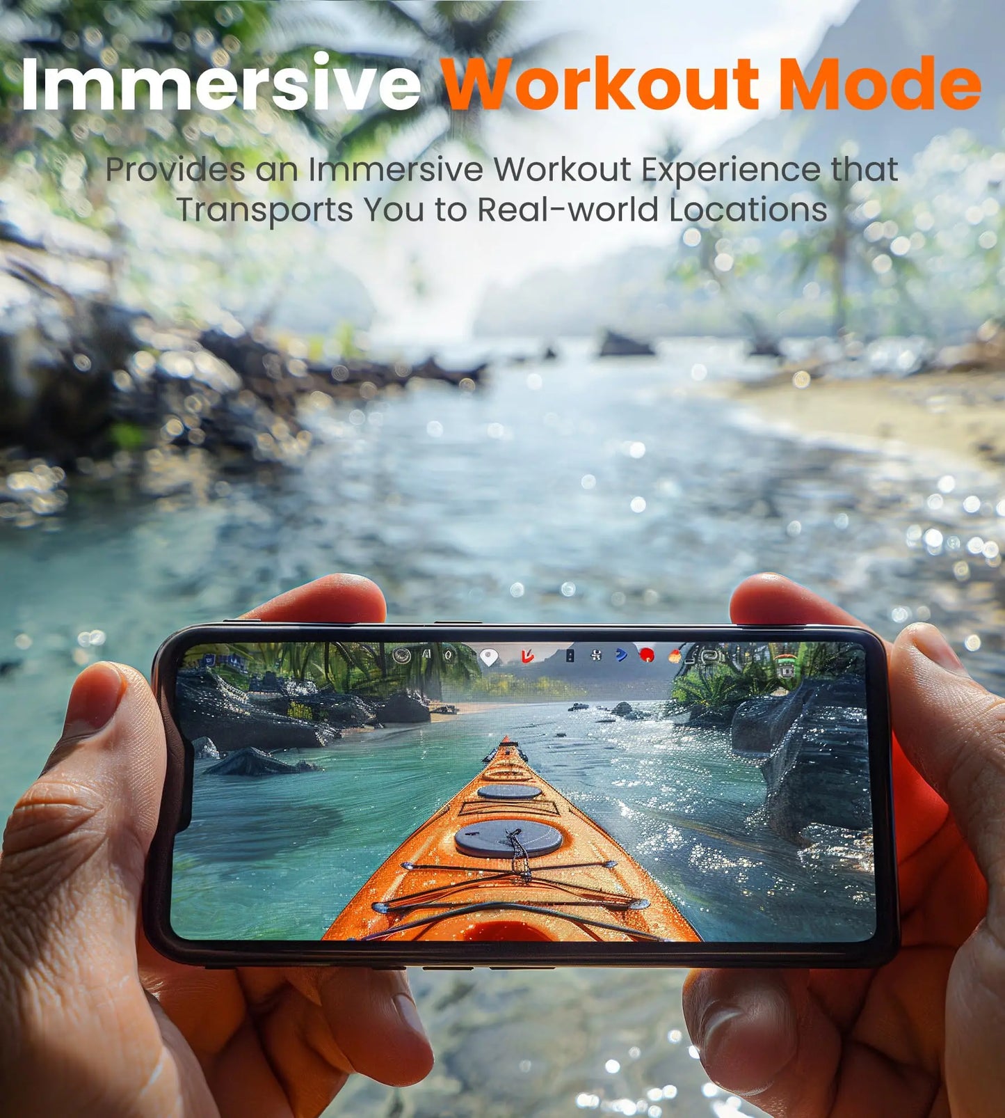 Magnetic Rowing Machine  Use with Bluetooth, App