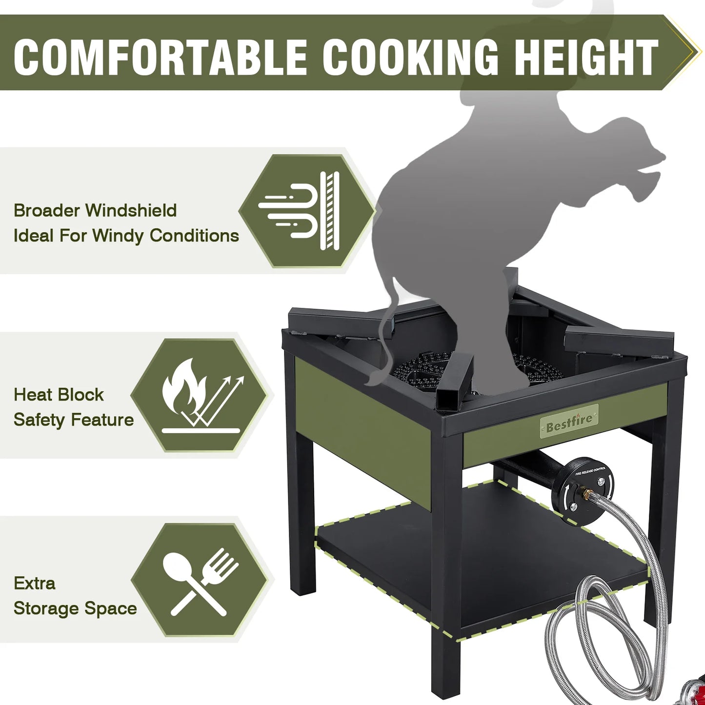 260,000 BTU High Pressure Outdoor Propane Burner