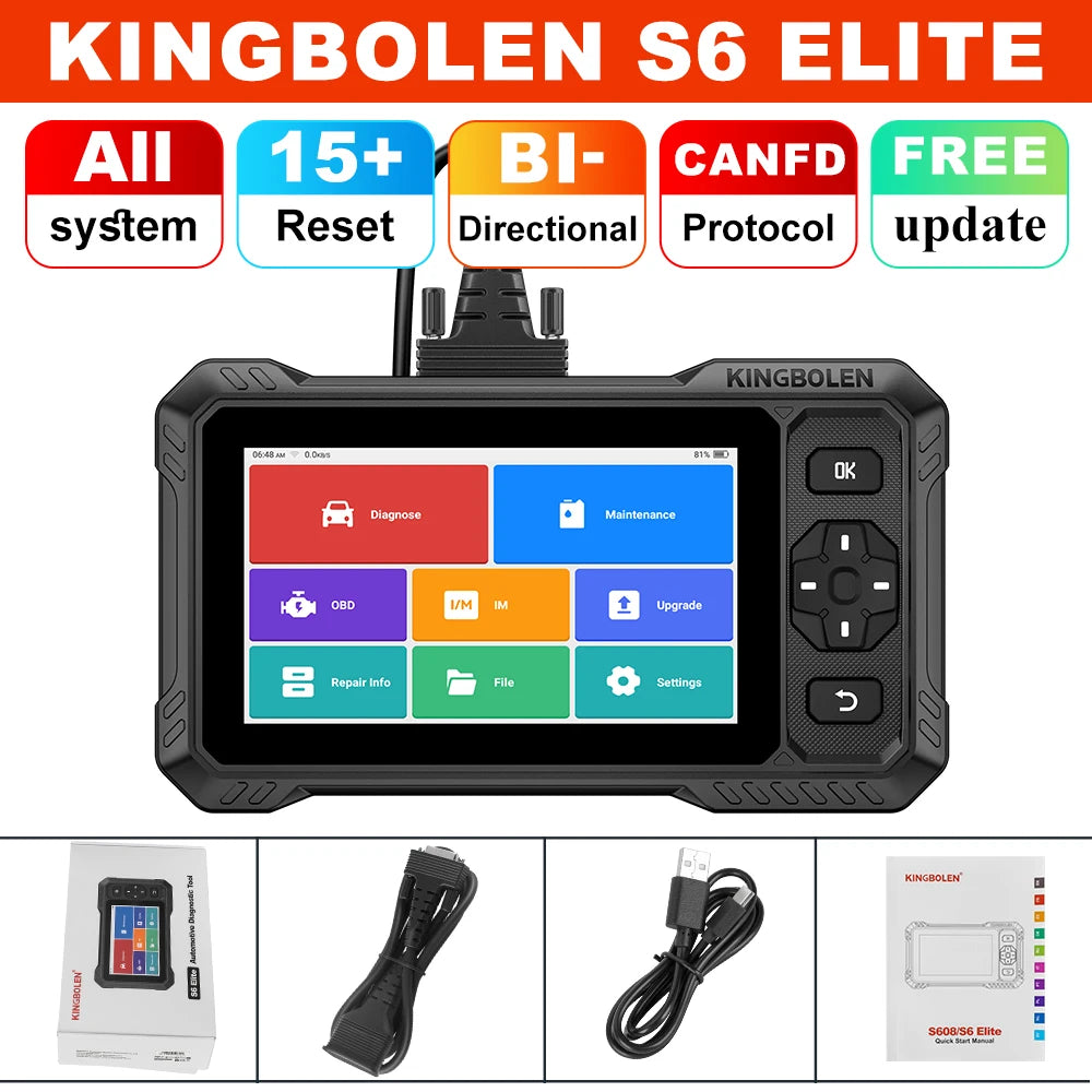 OBD2 2026 Bidirectional Scan Tool, 15 Reset